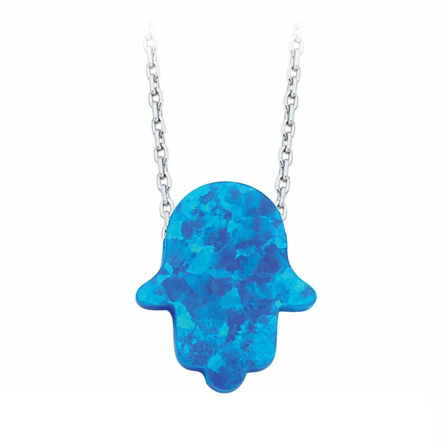 Fatimas Hand Blau Kette