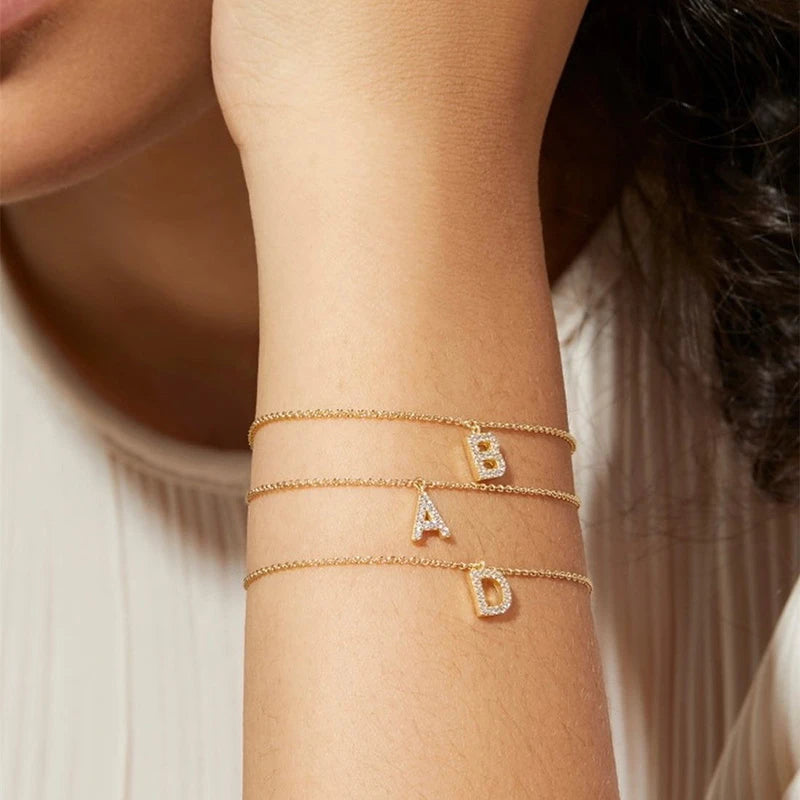 Initial Dainty Armband