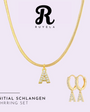 Initial Schlangen mit Ohringe Set
