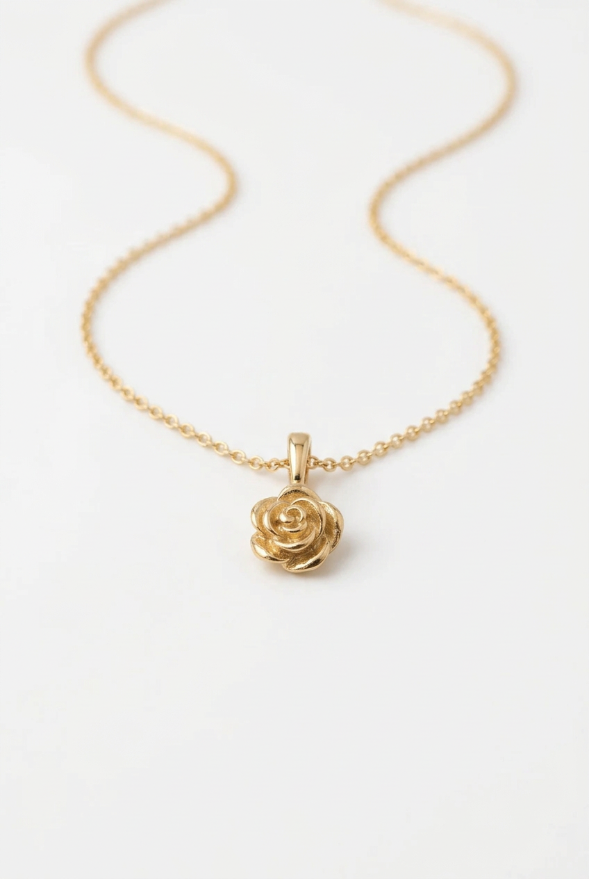 Geburtsblüten-Charm + Kette Set