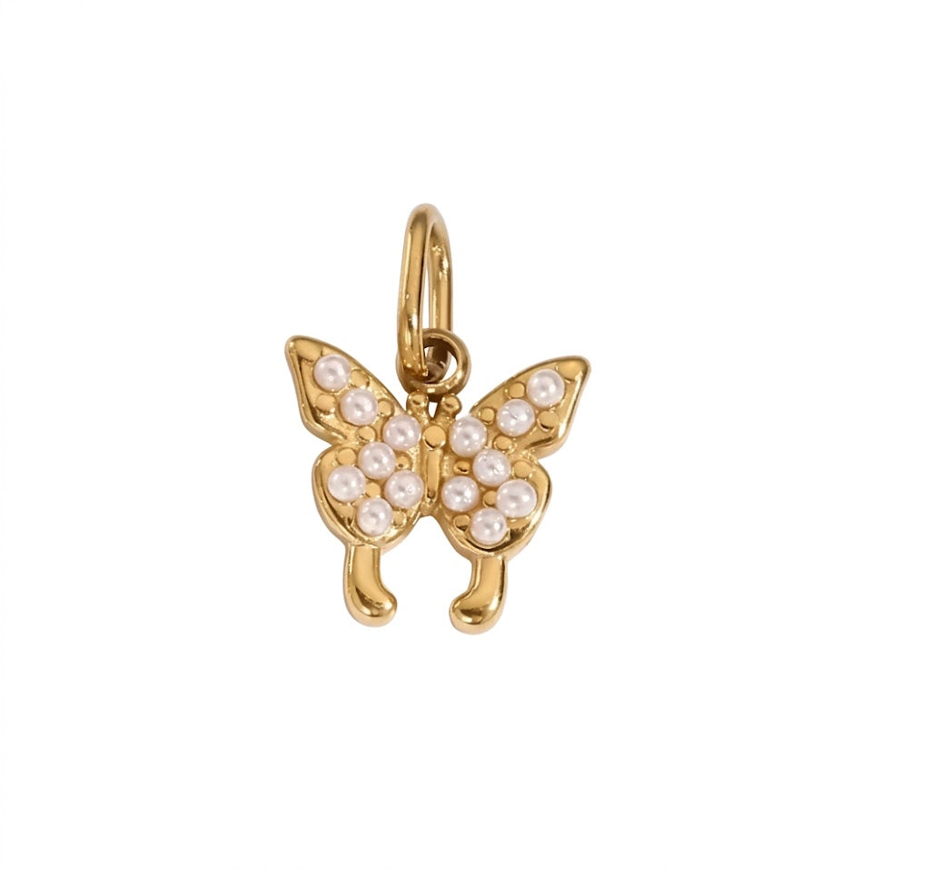 Perlen-Schmetterling-Charm