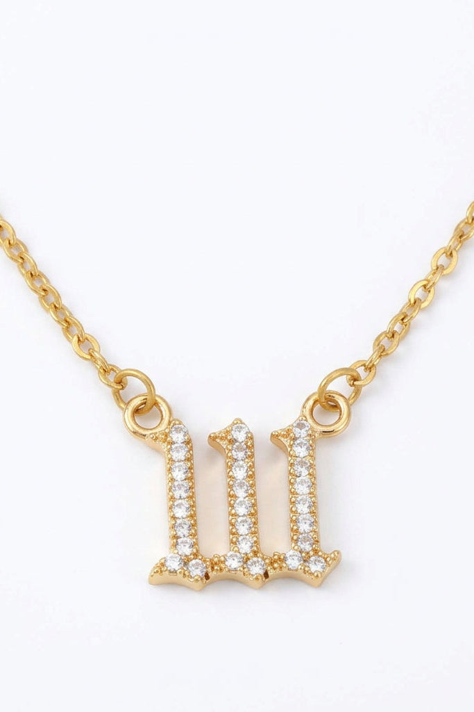 Angel Number Zirkonia Kette