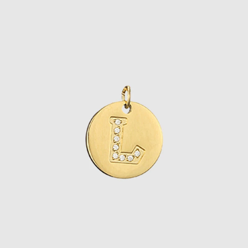 Zirkon Buchstaben Charm