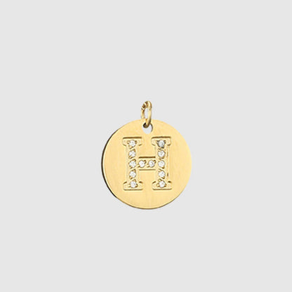 Zirkon Buchstaben Charm