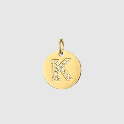 Zirkon Buchstaben Charm