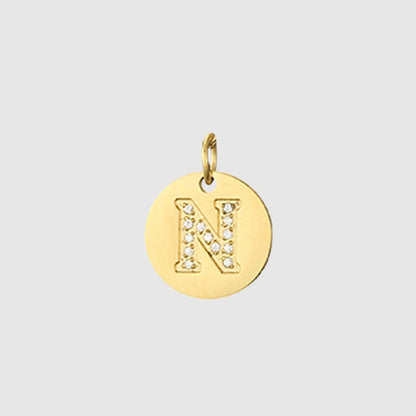 Zirkon Buchstaben Charm