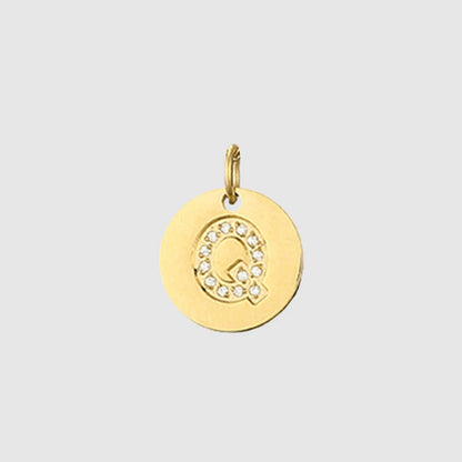 Zirkon Buchstaben Charm