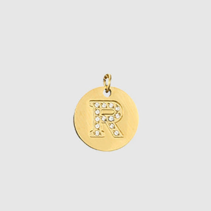Zirkon Buchstaben Charm