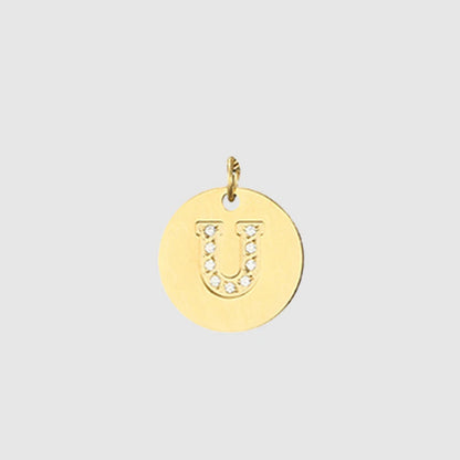 Zirkon Buchstaben Charm