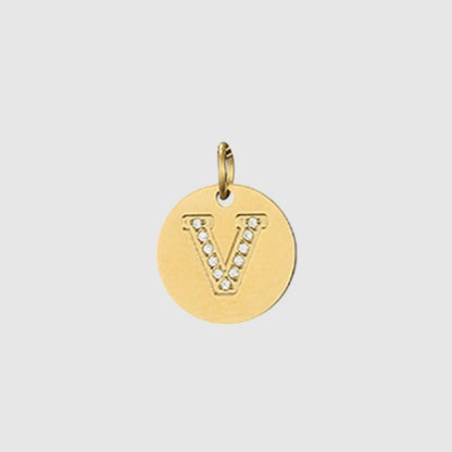 Zirkon Buchstaben Charm