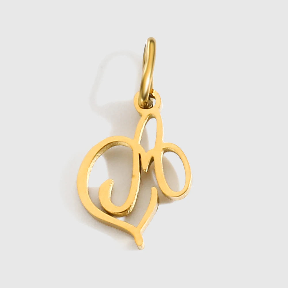 Herzbuchstaben-Charm