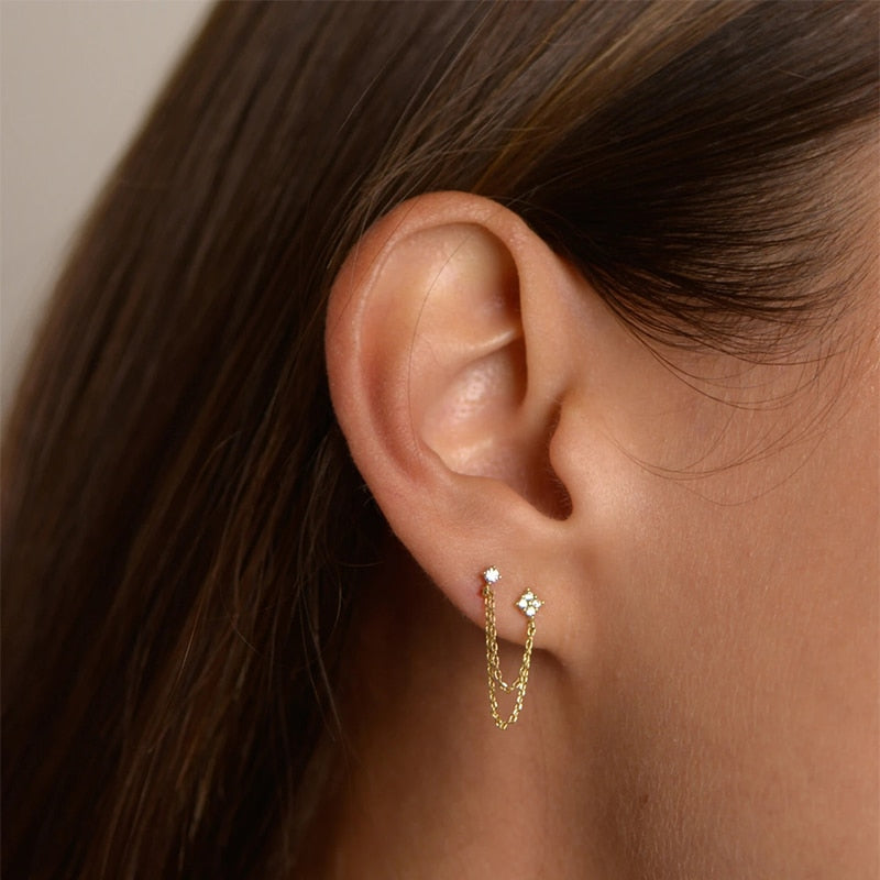 DROP BLOSSOM EARRINGS 925 SILVER