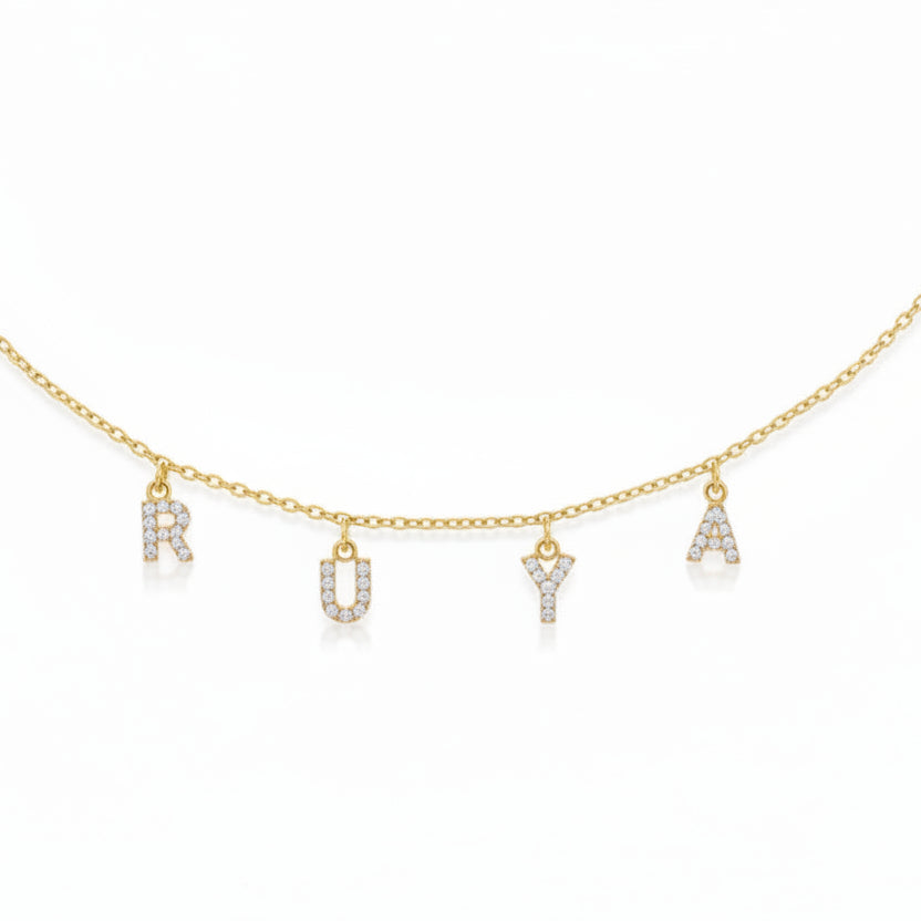 Namenskette Zirkonia (Personalisiert)