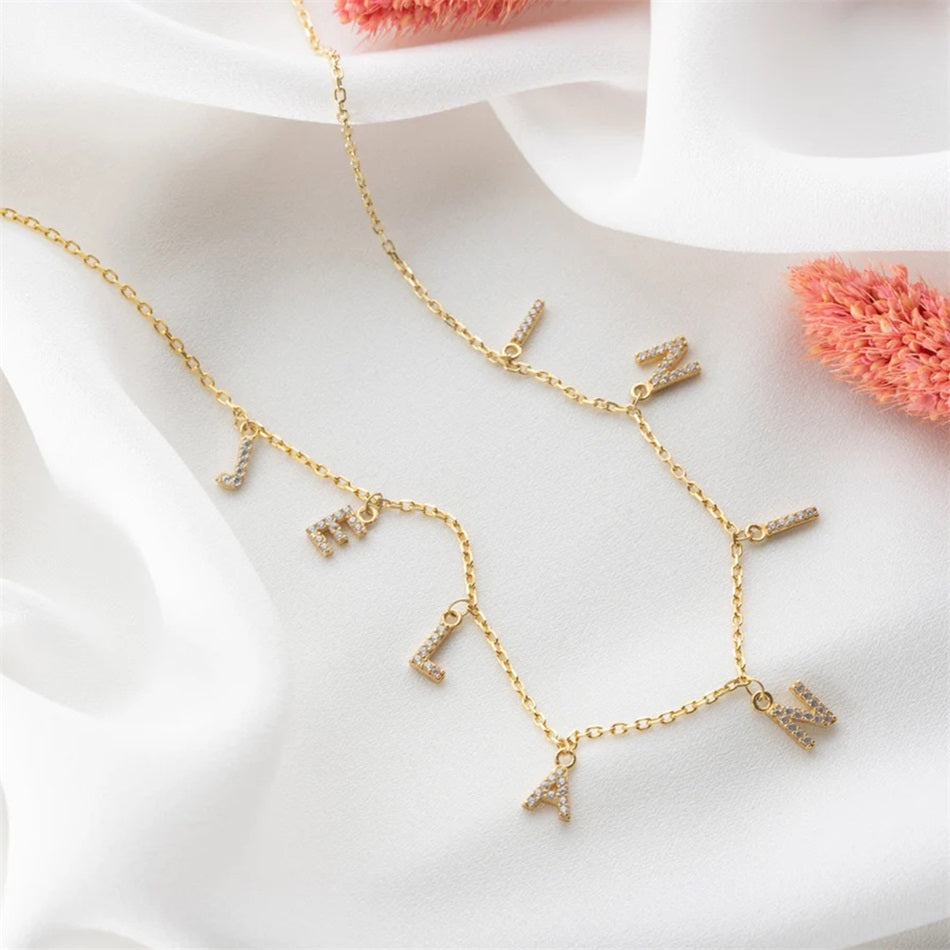 Namenskette Zirkonia (Personalisiert)